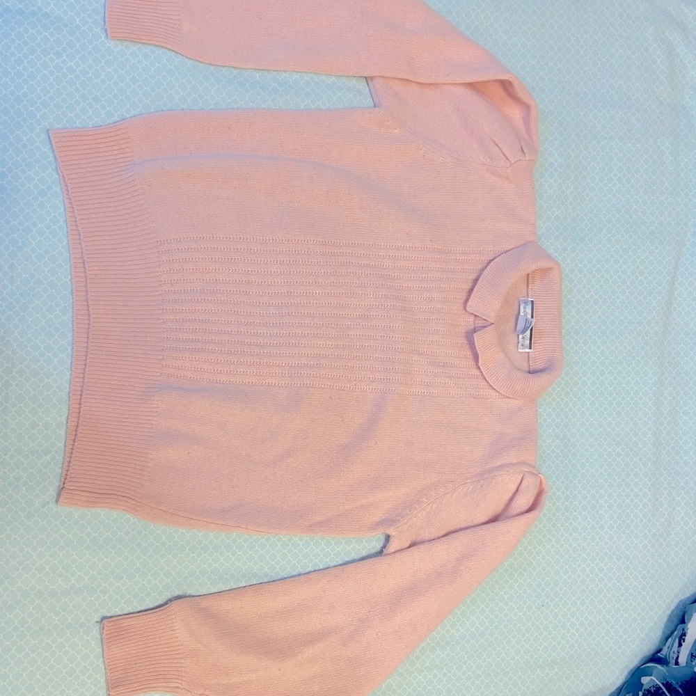 Vintage pastel pink wool sweater